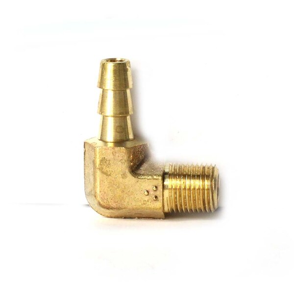 Thrifco Plumbing 1/4 Barb x 1/8 MIP Ell 4402749 - main